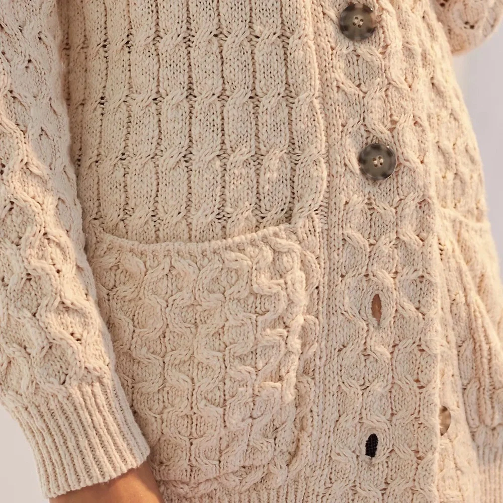 Anthropologie Pilcro Textured Longline Cardigan NWT Extra Large - Picture 4 of 7